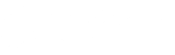 Convict Coffee Company Banner Logo Primary White on Transparent Background